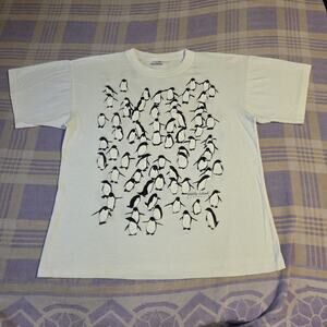 Vintage 90s Penguins Animal Nature T Shirt Australia Phillip Island AOP National